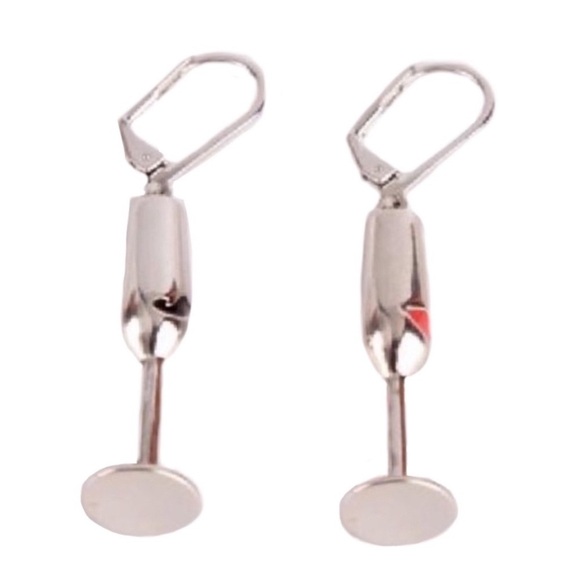 KATE SPADE • Make Magic Champagne Glass Lever-back Earrings - Picture 4 of 5